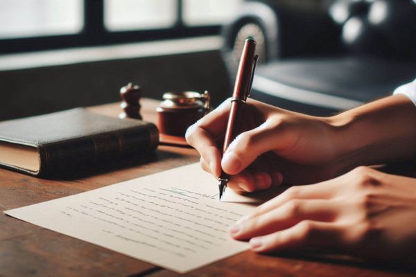 di chúc viết tay nhà đất