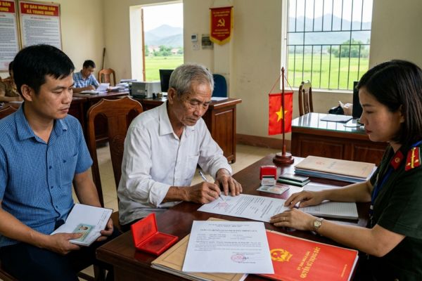 Ủy quyền trong giao dịch đất trồng lúa