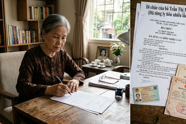 Di chúc của người đã từng ly hôn nhiều lần