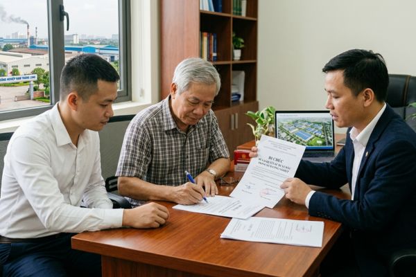 Di chúc để lại quyền sử dụng đất trong cụm công nghiệp