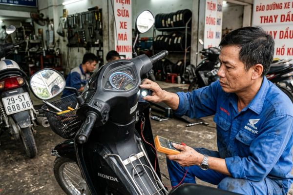 Kiểm tra đồng hồ km xe