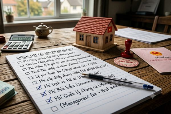 Chi phí ẩn khi mua nhà: Check-list các loại phí từ phòng công chứng đến cơ quan thuế