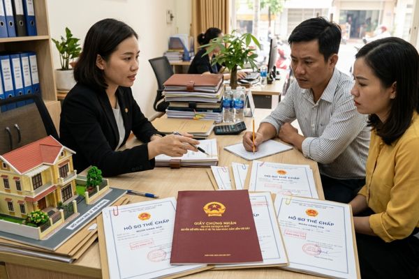 Mua nhà đất có sổ đỏ nhưng đất bị thế chấp tại nhiều ngân hàng