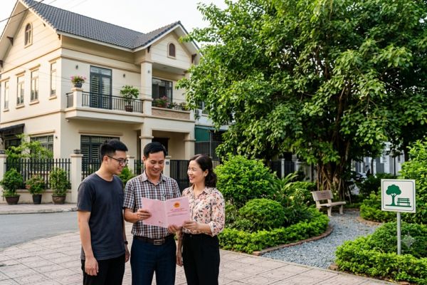 Mua nhà đất có sổ đỏ nhưng đất có cây xanh công cộng