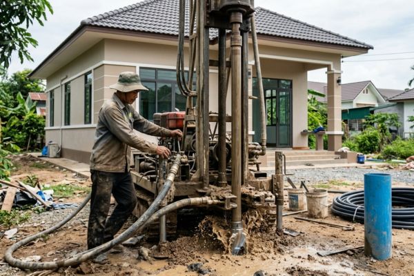 Mua nhà đất có thể đào giếng nước ngầm được không?