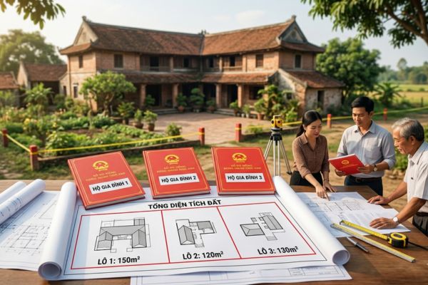 Mua nhà đất có thể tách sổ cho nhiều hộ gia đình không?
