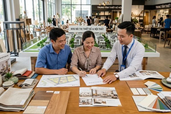 Mua nhà đất trong vùng có trung tâm thiết kế nội thất