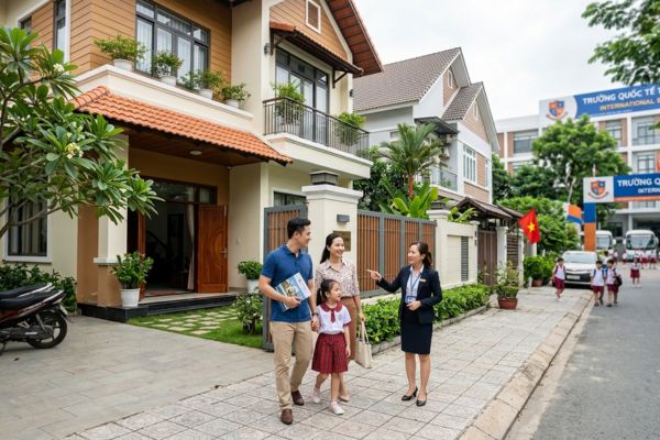 Mua nhà đất trong vùng có trường quốc tế