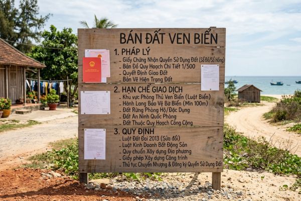 Bán đất ven biển: Pháp lý, hạn chế giao dịch và quy định