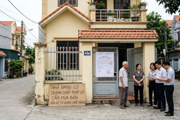 Bán nhà có tranh chấp về hợp đồng dân sự: Pháp lý