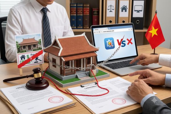 Bán nhà có tranh chấp về tên miền phần mềm: Pháp lý