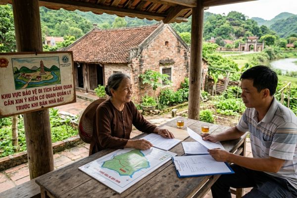 Bán nhà đất thuộc vùng bảo vệ di tích cảnh quan: Xin ý kiến cơ quan quản lý trước khi bán