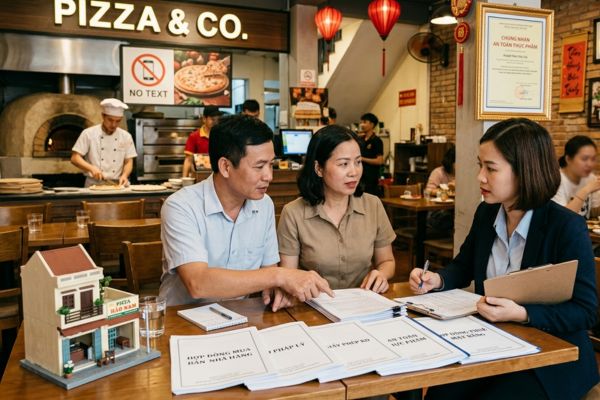 Bán nhà hàng pizza: Pháp lý và an toàn thực phẩm