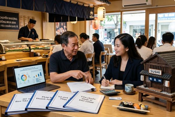Bán nhà hàng sushi: Pháp lý và các tiêu chuẩn quốc tế