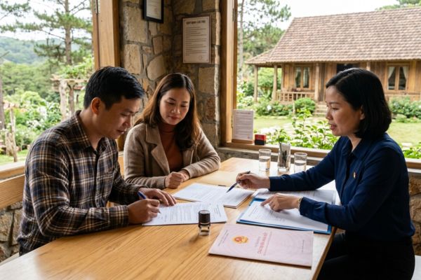 Bán nhà homestay, villa nghỉ dưỡng: Thủ tục công chứng tài sản kinh doanh