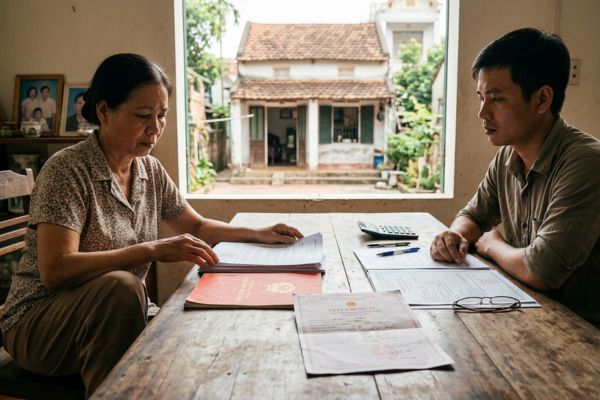 Bán nhà khi người cùng đứng tên đã qua đời nhưng chưa làm thủ tục thừa kế