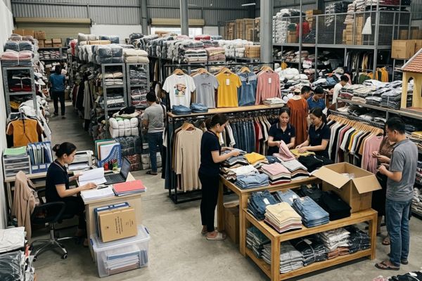 Bán nhà kho quần áo: Pháp lý và trưng bày