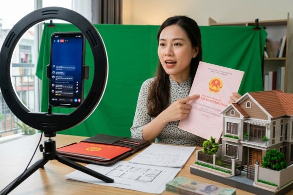 Bán nhà qua livestream và bài đăng Facebook: Cẩn trọng rò rỉ thông tin sổ đỏ