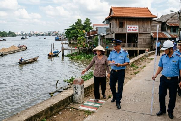 Bán nhà ven sông, ven kênh rạch: Kiểm tra hành lang an toàn đường thủy
