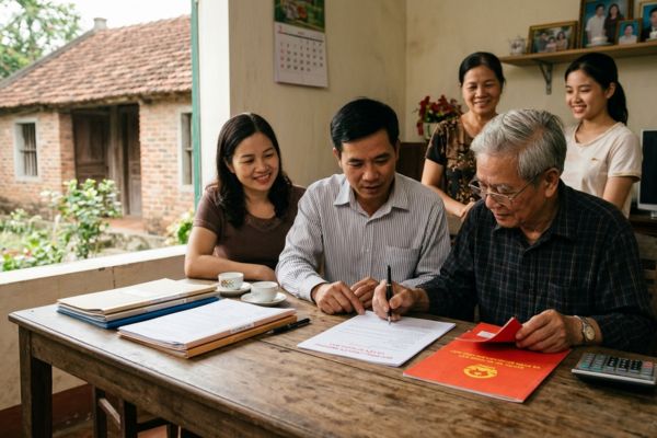 Chuyển nhượng đất cho người thân: Mẹo sang tên nhanh gọn, tối ưu chi phí