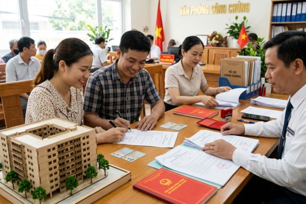 Công chứng hợp đồng mua bán Nhà ở xã hội (NƠXH) cho người thu nhập thấp