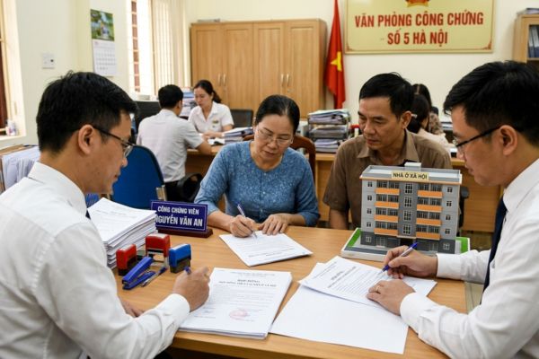 Công chứng hợp đồng mua bán Nhà ở xã hội (NƠXH) cho thuê lại