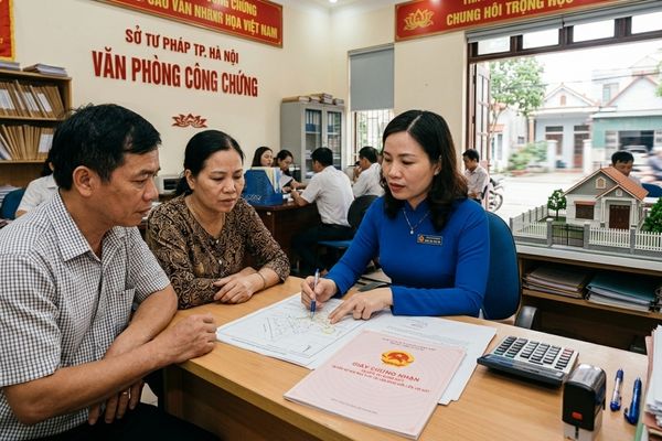 Đất có diện tích thực tế nhỏ hơn sổ đỏ: Công chứng viên xử lý thế nào?