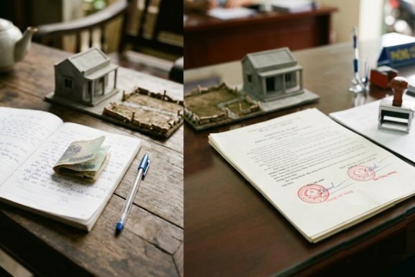 Đặt cọc mua đất bằng giấy viết tay và công chứng khác nhau thế nào?