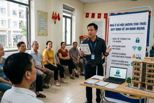 Nhà ở xã hội (NƠXH) cho thuê: Quy định về an ninh mạng