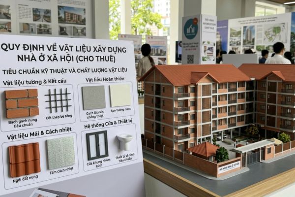 Nhà ở xã hội (NƠXH) cho thuê: Quy định về vật liệu xây dựng