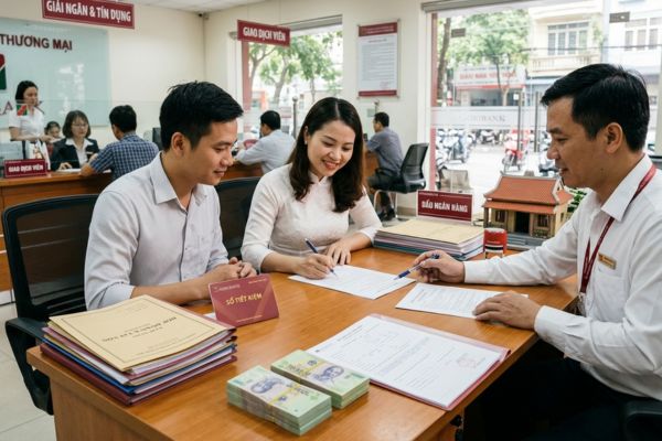 Quy trình giải ngân phong tỏa ngân hàng khi mua bán đất có công chứng