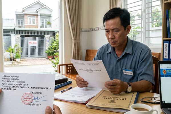Tại sao chủ nhà nên kiểm tra tình trạng ngăn chặn giao dịch trước khi bán nhà?