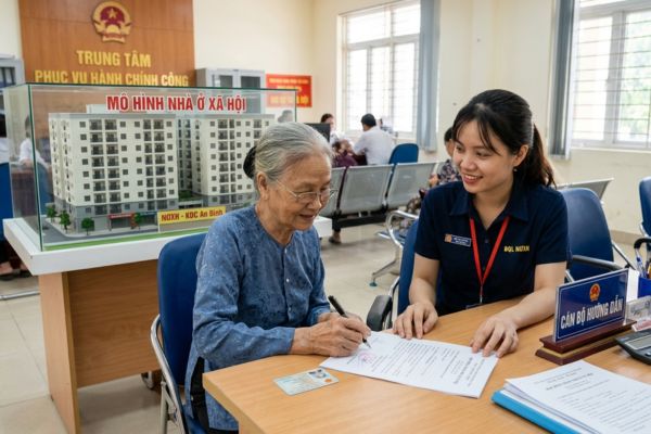 Thủ tục đăng ký hợp đồng thuê Nhà ở xã hội (NƠXH) cho người già neo đơn