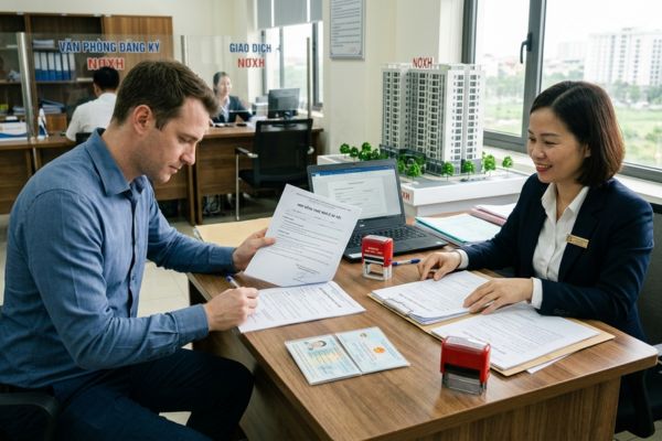 Thủ tục đăng ký hợp đồng thuê Nhà ở xã hội (NƠXH) cho người nước ngoài làm việc theo hợp đồng dài hạn