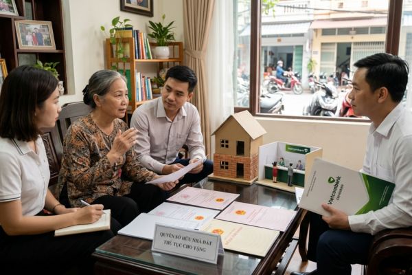 Có được cho tặng nhà đất đang cho ngân hàng thuê làm chi nhánh?