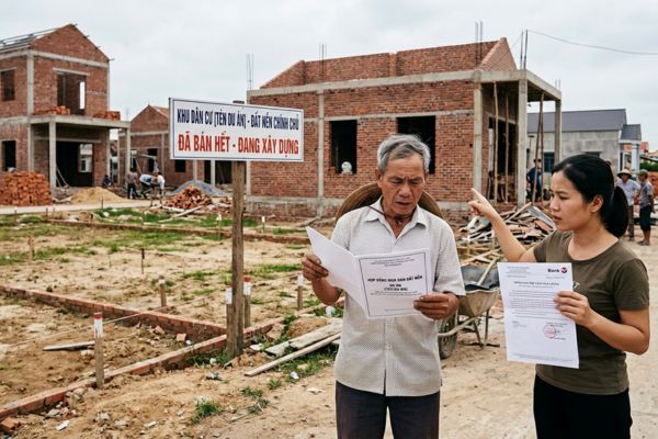 Đất chủ đầu tư thế chấp ngân hàng nhưng vẫn bán cho dân: Xử lý sao?