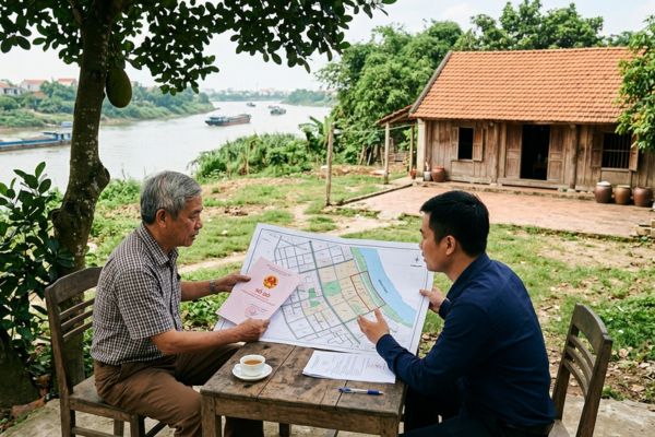 Đất dính quy hoạch phân khu đô thị sông Hồng: Có được ký công chứng?
