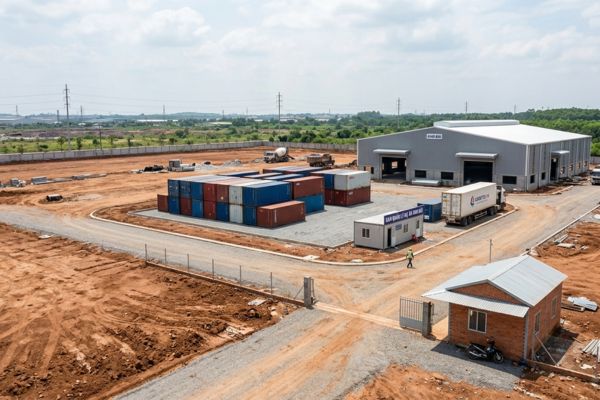 Đất làm bãi kho bãi logistics: Xin phép mục đích sử dụng trước khi thuê