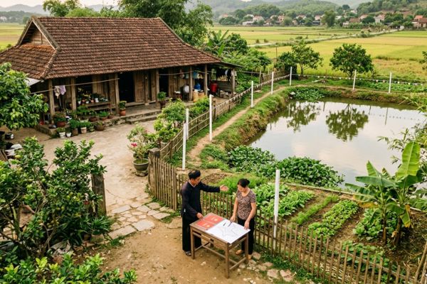 Đất vườn ao liền kề nhà ở: Quy định tách thửa và chuyển nhượng mới nhất