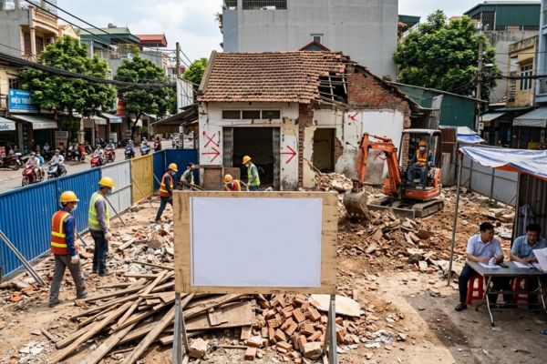 Đất xây dựng công trình ngầm giao thông đô thị (Metro): Đền bù mặt bằng