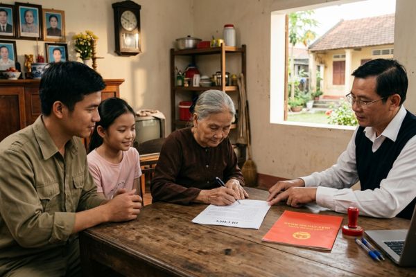 Lập di chúc công chứng về đất: Bảo vệ con cái trước tranh chấp