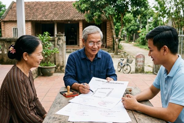 Mẹo lập văn bản thỏa thuận ranh giới đất đai giáp ranh có công chứng an toàn