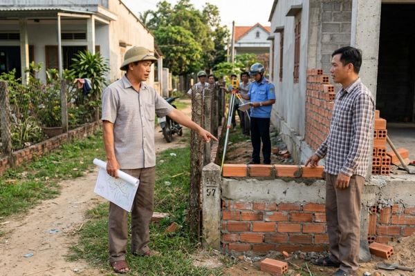 Mua đất bị hàng xóm xây nhà lấn sang ranh giới: Cách xử lý êm đẹp và đúng luật