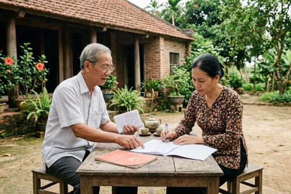 Tặng cho đất đai nhưng không sang tên trên sổ đỏ: Hợp đồng công chứng có bị vô hiệu?