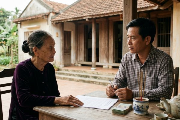 Tặng cho nhà đất có kèm nghĩa vụ thanh toán chi phí mai táng sau khi người tặng cho chết