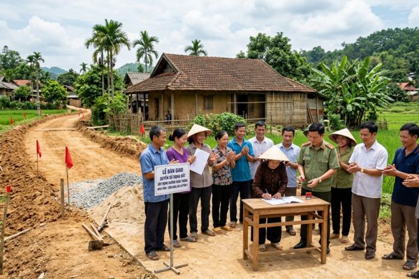 Tặng cho quyền sử dụng đất cho cộng đồng dân cư để làm đường giao thông