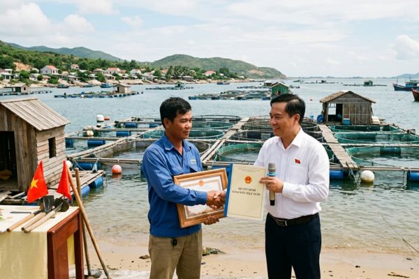 Tặng cho quyền sử dụng đất mặt nước ven biển cho doanh nghiệp nuôi trồng thủy sản