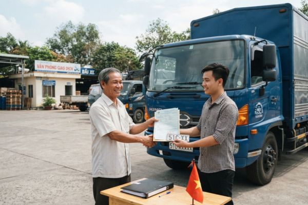 Thủ tục tặng cho tài sản là xe tải kinh doanh vận tải đứng tên cá nhân