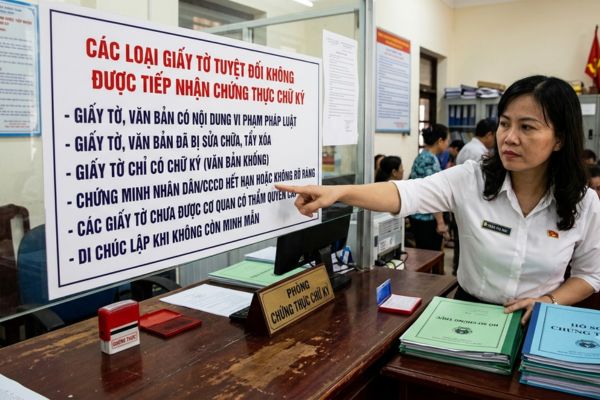 Các loại giấy tờ tuyệt đối không được tiếp nhận chứng thực chữ ký