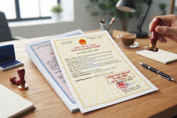 Chứng thực bản sao Giấy chứng nhận đăng ký doanh nghiệp cho công ty mới thành lập